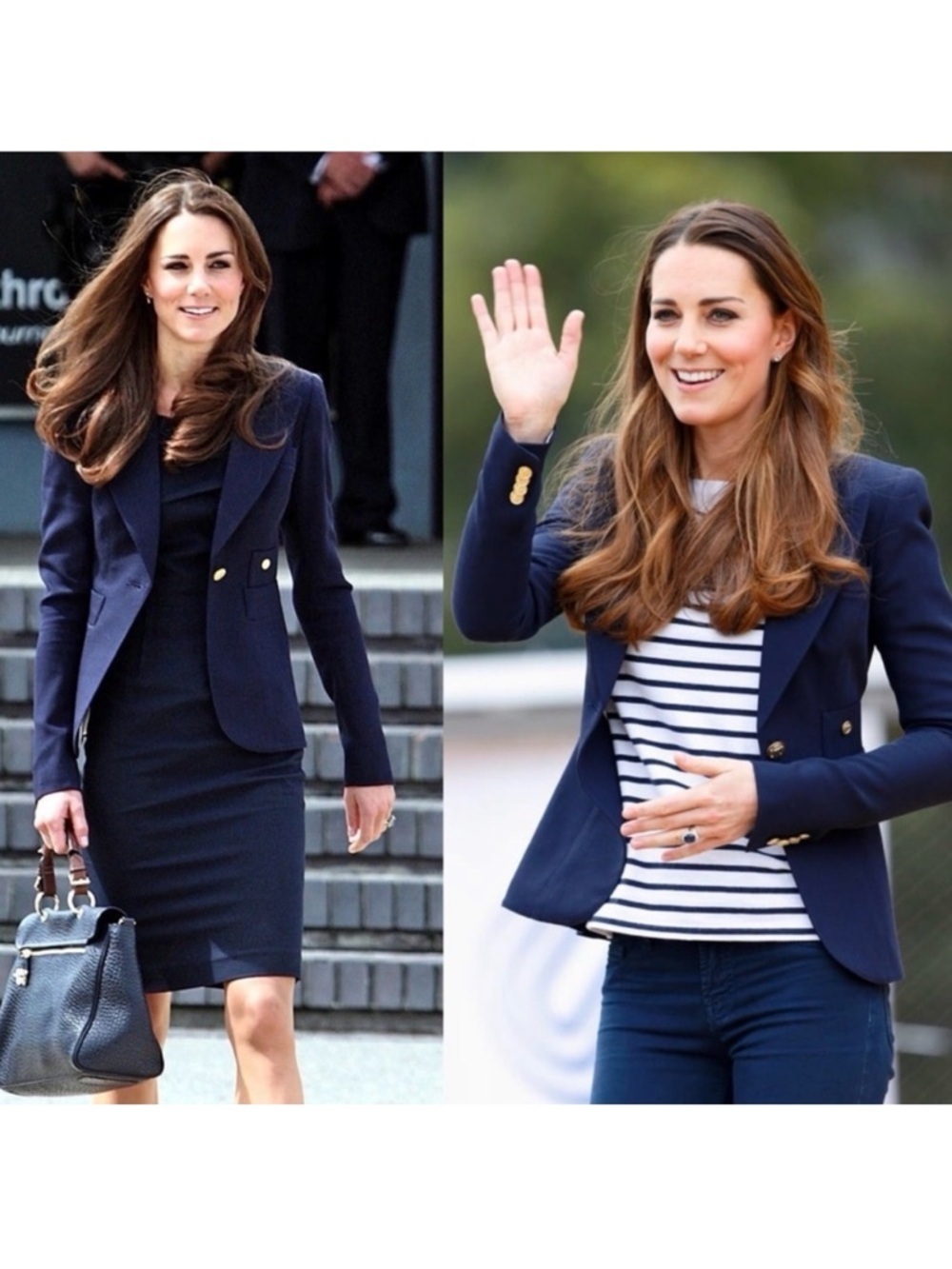 SMYTHE Duchess Blazer in Navy Blue Sz 10